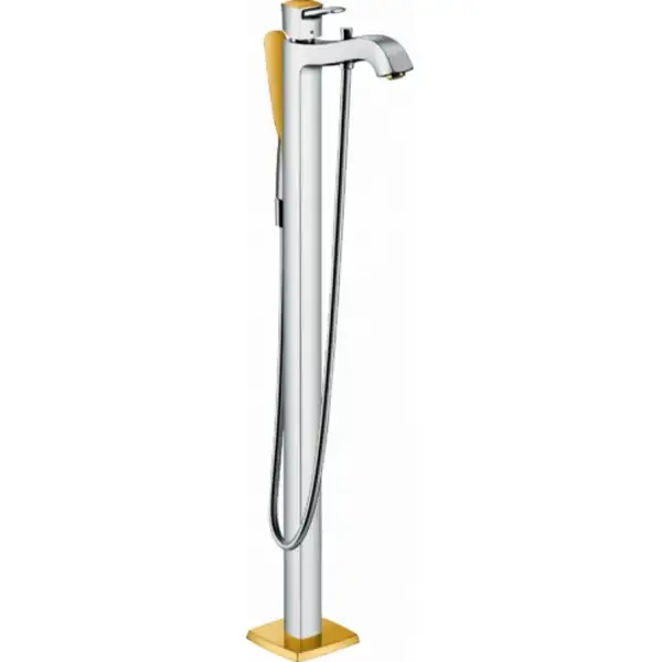 Змішувач для ванни для підлоги Hansgrohe Metropol Classic, Chrome/Gold Optic (31445090) Змішувач для ванни для підлоги Hansgrohe Metropol Classic, Chrome/Gold Optic (31445090)