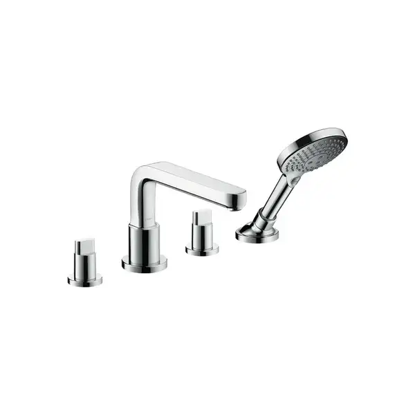 Смеситель на борт ванны Hansgrohe Metris S (цвет - хром), излив 22 см (31447000) фото 1 Aquada.com.ua
