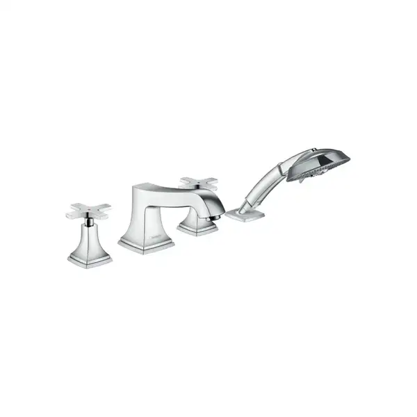 Смеситель на борт ванны Hansgrohe Metropol Classic (цвет - хром) (31449000) фото 1 Aquada.com.ua