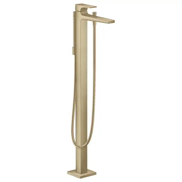 Смеситель для ванны напольный Hansgrohe Metropol (цвет - шлифованная бронза), с душевым гарнитуром (32532140) фото 1 Aquada.com.ua Смеситель для ванны напольный Hansgrohe Metropol (цвет - шлифованная бронза), с душевым гарнитуром (32532140) фото 1 Aquada.com.ua