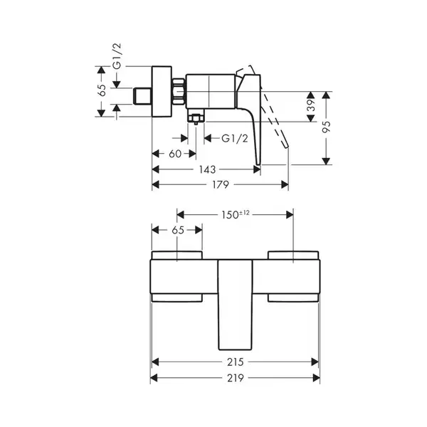 Hansgrohe Metropol Смеситель для душа, хром (32560670) Hansgrohe Metropol Смеситель для душа, хром (32560670)