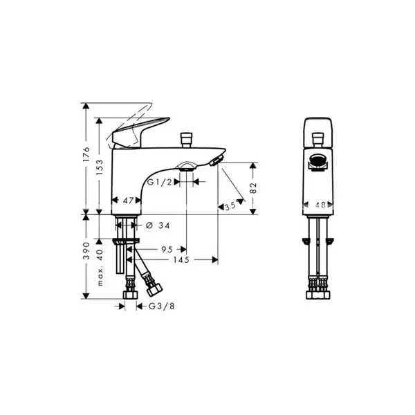 HANSGROHE Смеситель на борт ванны с переключателем на душ Logis Monotrou (71312000) фото 2 Aquada.com.ua HANSGROHE Смеситель на борт ванны с переключателем на душ Logis Monotrou (71312000) фото 2 Aquada.com.ua