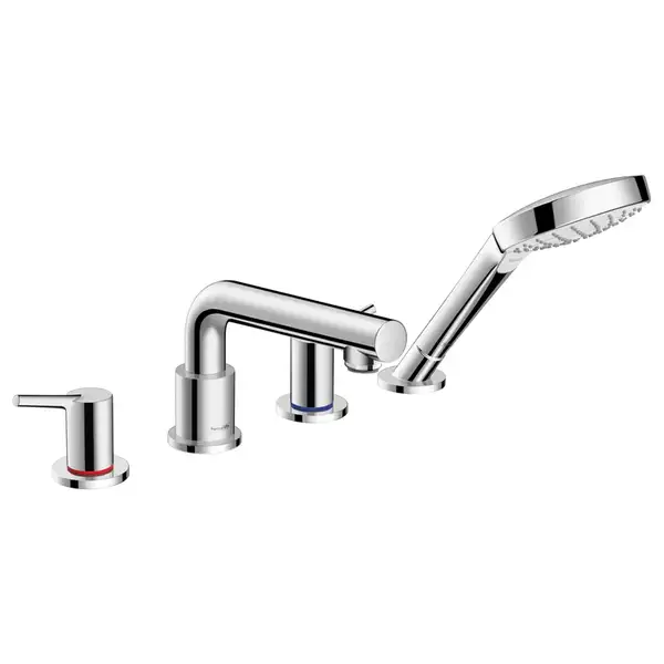 Смеситель на борт ванны Hansgrohe Talis S (цвет - хром), с душевым гарнитуром (72418000) фото 1 Aquada.com.ua Смеситель на борт ванны Hansgrohe Talis S (цвет - хром), с душевым гарнитуром (72418000) фото 1 Aquada.com.ua