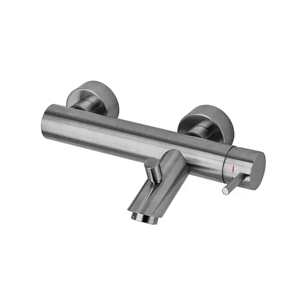 Смеситель для ванны Paffoni Light (цвет - сталь) (LIG022ST) Смеситель для ванны Paffoni Light (цвет - сталь) (LIG022ST)