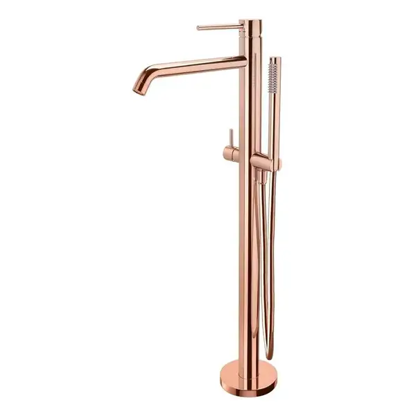 Смеситель напольный для ванны Paffoni Light (цвет - rose) (LIG032ROSE+LIG030) фото 1 Aquada.com.ua Смеситель напольный для ванны Paffoni Light (цвет - rose) (LIG032ROSE+LIG030) фото 1 Aquada.com.ua