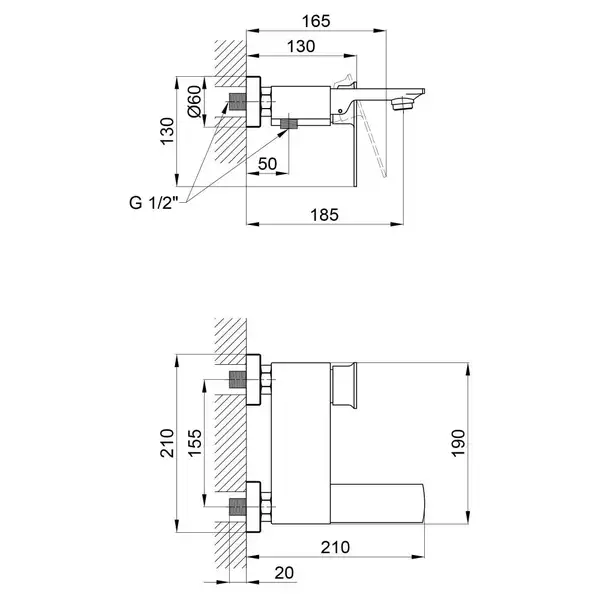 Змішувач для ванни Qtap Lodenice 3031102KC (QTLOD3031102KC) фото 2 Aquada.com.ua Змішувач для ванни Qtap Lodenice 3031102KC (QTLOD3031102KC) фото 2 Aquada.com.ua