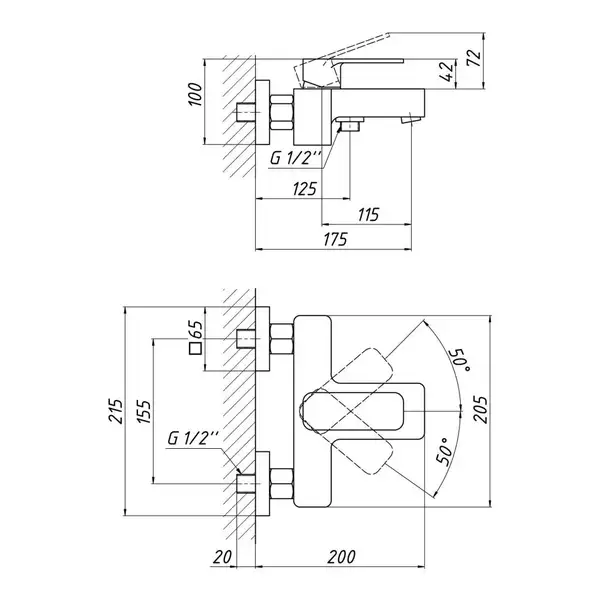 Змішувач для ванни Qtap Namesti 3025102DC (QTNAM3025102DC) фото 2 Aquada.com.ua Змішувач для ванни Qtap Namesti 3025102DC (QTNAM3025102DC) фото 2 Aquada.com.ua