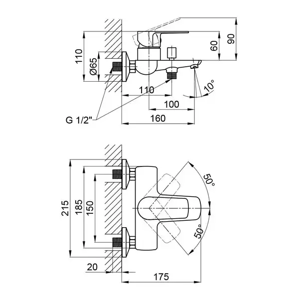 Змішувач для ванни Qtap Planice 3015107DC (QTPL3015107DC) фото 2 Aquada.com.ua Змішувач для ванни Qtap Planice 3015107DC (QTPL3015107DC) фото 2 Aquada.com.ua