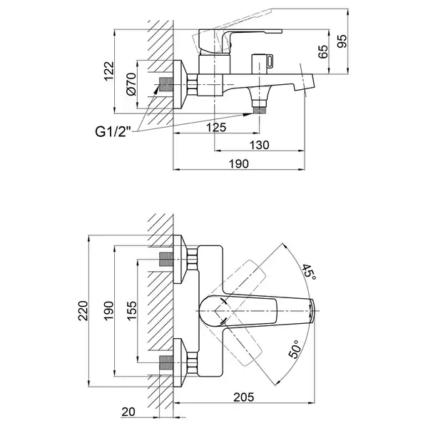 Змішувач для ванни Qtap Vitkov 3019104GC (QTVIT3019104GC) фото 2 Aquada.com.ua Змішувач для ванни Qtap Vitkov 3019104GC (QTVIT3019104GC) фото 2 Aquada.com.ua
