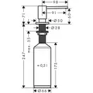 Дозатор кухонний Hansgrohe A41 виразний 500 ml, хром (40438000)