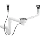 Сифон Hansgrohe D14-11 Automatic з переливом для мийки на 1 чашу, Stainless Steel (43931800)