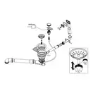 Сифон з переливом для мийки Hansgrohe D16-11 Automatic на 1 чашу, хром (43937000)