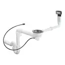 Сифон Hansgrohe D16-12 Automatic з переливом для миття з композиту на одну чашу Select (43947000)