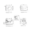 Біде підвісне Flaminia APP 54x36 h27cm, Cenere matt (AP218) (AP218CEN)