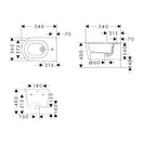 Біде підвісне Hansgrohe EluPura S 540 мм  60278450