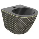 Подвесное биде MEXEN LENA BLACK MATT DIAMOND GOLD (MEX-35224879)
