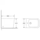 Біде підлогове MIXXUS PREMIUM QUADRO-0601 600х355х410mm (MP6589)