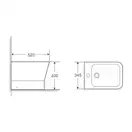 MIXXUS PREMIUM STYLE-0601 Биде напольное, белое (MP6603)