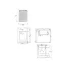 Nic-Design Біде підлогове Nic Design Cool 34,5х52х42 см, чорний глянець (004230008)