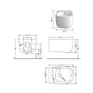 Nic-Design Біде підвісне Nic Design Ovvio 37,4х53х28,5 см, Polvere матовий (004434057)