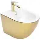 Подвесное биде REA CARLO MINI GOLD WHITE (REA-C2288)