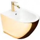Подвесное биде REA CARLO MINI GOLD WHITE (REA-C2288)
