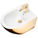 Подвесное биде REA CARLO MINI GOLD WHITE (REA-C2288)