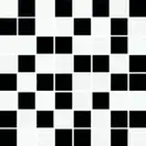 Мозаїка Чорно-біла 25x25 код 4439 Ceramika Color (5900652634439)