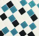 KOTTO Мозаїка GM 4021 C3 Cerulean D-Cerulean M-White 300x300x4 Котто Кераміка (GM 425021)
