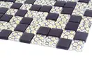 KOTTO Мозаїка скляна GMP 0825002 С2 print 2/black mat 300x300 (кубик 2,5х2,5) Кераміка Лео УКРАЇНА