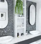 KOTTO Мозаїка скляна GMP 0825010 С2 print 10/black mat 300x300 (кубик 2,5х2,5) Кераміка Лео УКРАЇНА