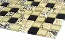 Мозаїка GMP 0825035 С3 Print 38-Gold-Black 300×300x8 Котто Кераміка