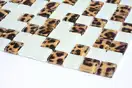 KOTTO Мозаїка скляна GMP 0825044 С2 print 41/white mat 300x300 (кубик 2,5х2,5) Кераміка Лео УКРАЇНА