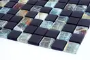 KOTTO Мозаїка скляна GMP 0825045 С2 print 42/black mat 300x300 (кубик 2,5х2,5) Кераміка Лео УКРАЇНА