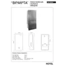 Дозатор для рідкого мила Hotel (106109085), Bemeta