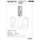 Дозатор рідкого мила 121209142 Hotel : пластик, хром Bemeta Чехія