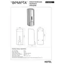 Диспенсер 121209145 Hotel:  для рідкого мила, пластик Bemeta Чехія