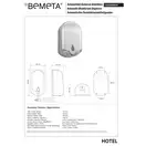 Дозатор для дезинфектора автоматичний Hotel (124109334), Bemeta (124109335)
