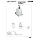 Дозатор мила з тримач Niki 153209049  Bemeta