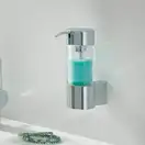 Дозатор для жидкого мыла, подвесной Emco System 02, хром/стекло прозрачное (352100100)