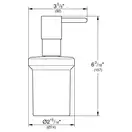 Дозатор для жидкого мыла Grohe Essentials, тёмный графит, матовый/стекло матовое (40394AL1) фото 2 Aquada.com.ua