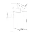 Дозатор для жидкого мыла MEXEN SQUARE BLACK (MEX-70628-70)