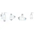 Дозатор для жидкого мыла REA OSTE 06 CHROME (REA-80046)