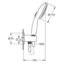 Grohe Tempesta 110 Душевой гарнитур, черный матовый (264062433)