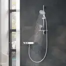 Душевой гарнитур Grohe Grohe Rainshower Smartactive 150 (цвет - хром), 3 вида струи (26591000) фото 8 Aquada.com.ua