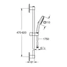 Grohe Tempesta Cube Душевой гарнитур, хром (267482433)