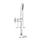 Душевой гарнитур Grohe Rainshower (цвет - хром) (27346000) фото 2 Aquada.com.ua
