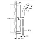 Grohe Vitalio Start 100 Душовий гарнітур, хром (27948000)
