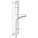 Душевой гарнитур Hansgrohe Pulsify (цвет - чёрный матовый), 3 вида струи Relaxation (24170670) фото 2 Aquada.com.ua