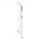 Душовий гарнітур Hansgrohe Pulsify S 100 1jet EcoSmart+ зі штангою 65 см (колір - хром) 24373000